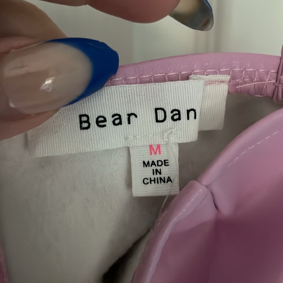 Concert pink top with fringe size medium - Picture 4 of 5